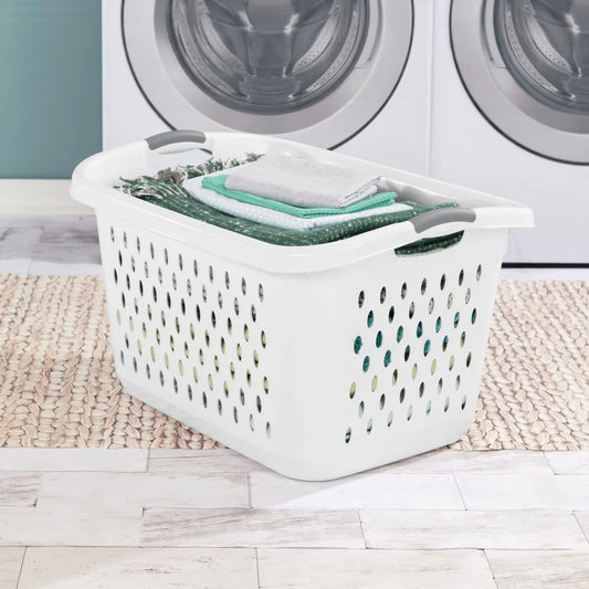 Jumbo Plastic Laundry Basket with Ventilation Holes