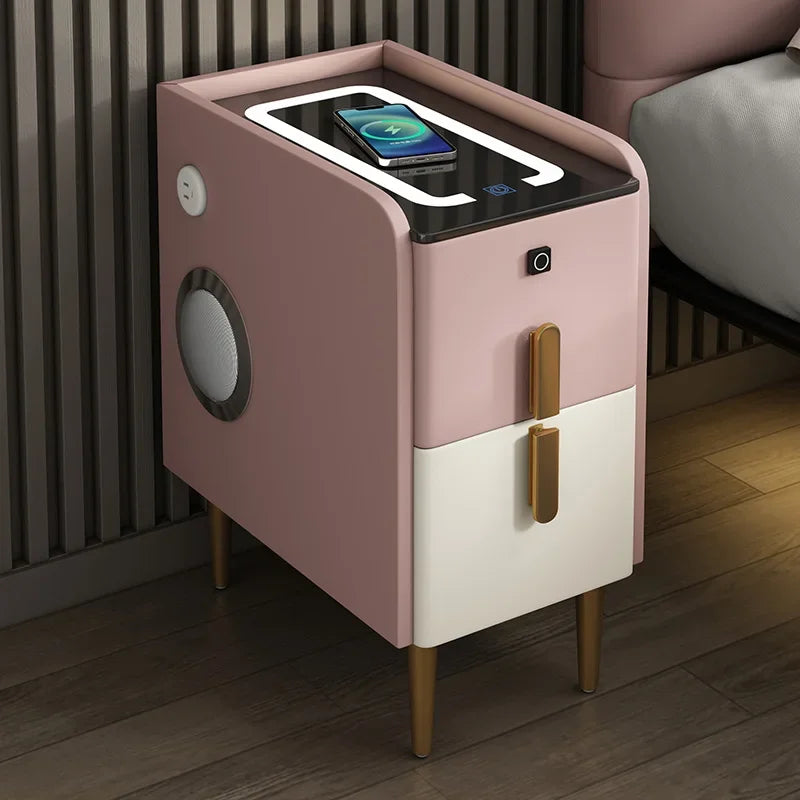 Modern Bedside Table Smart Dresser Created Luxury Vanity Desk