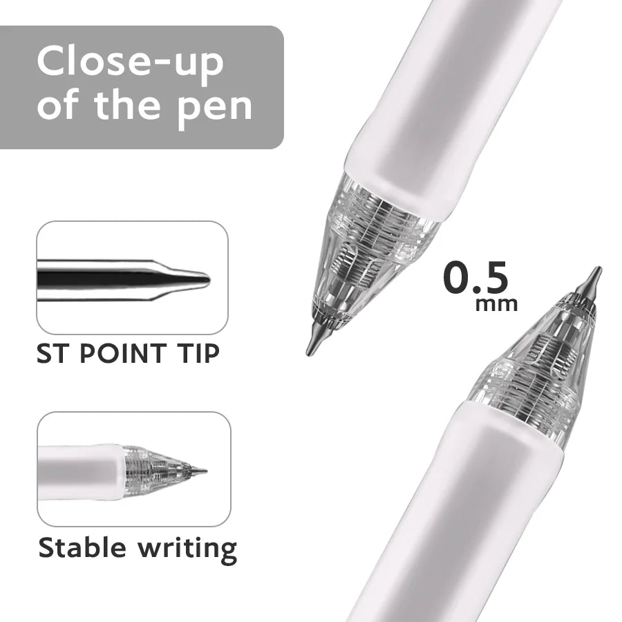 Gel Pens - Retractable, Ultra Fine Tip