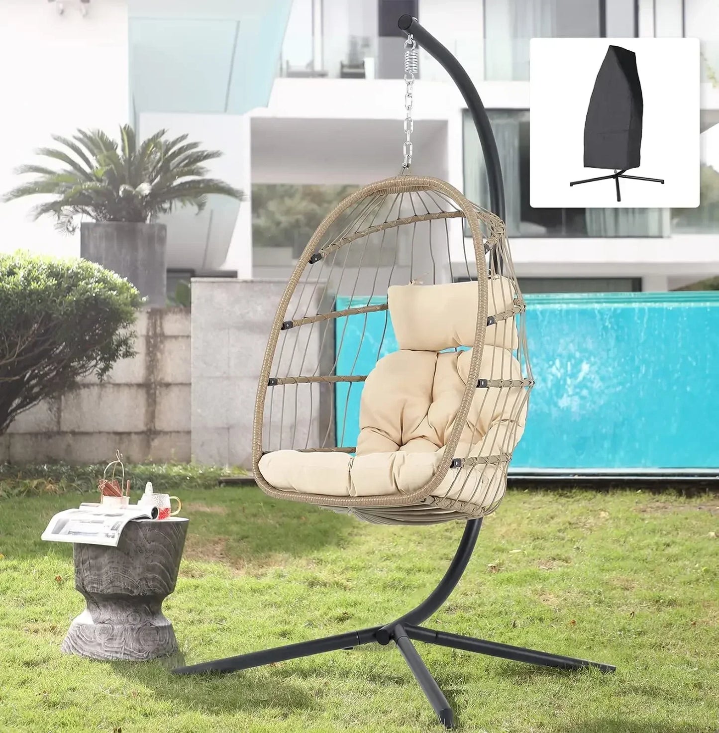 Indoor Outdoor Egg Swing Chair Without Stand