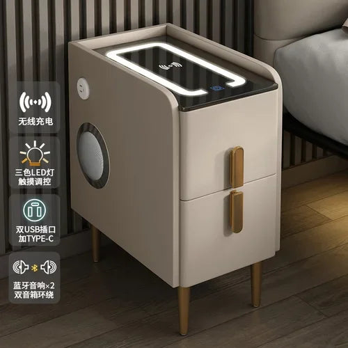 Modern Bedside Table Smart Dresser Created Luxury Vanity Desk