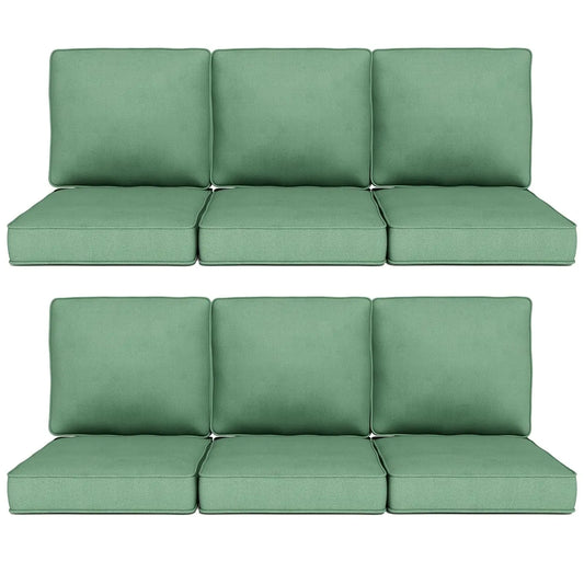 Deep Seat Cushion Set Zippered Removable Cover