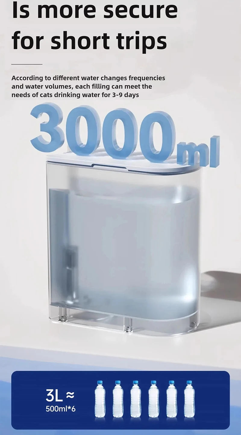 New Smart Dump Cat Water Dispenser Running Water Rechargeable Automatic Water Dispenser For Pet Dogs