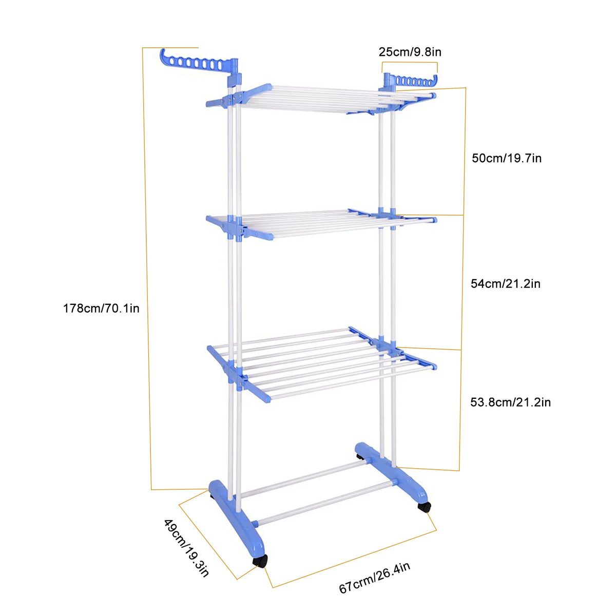 Foldable Wings Dryer Clothes Space