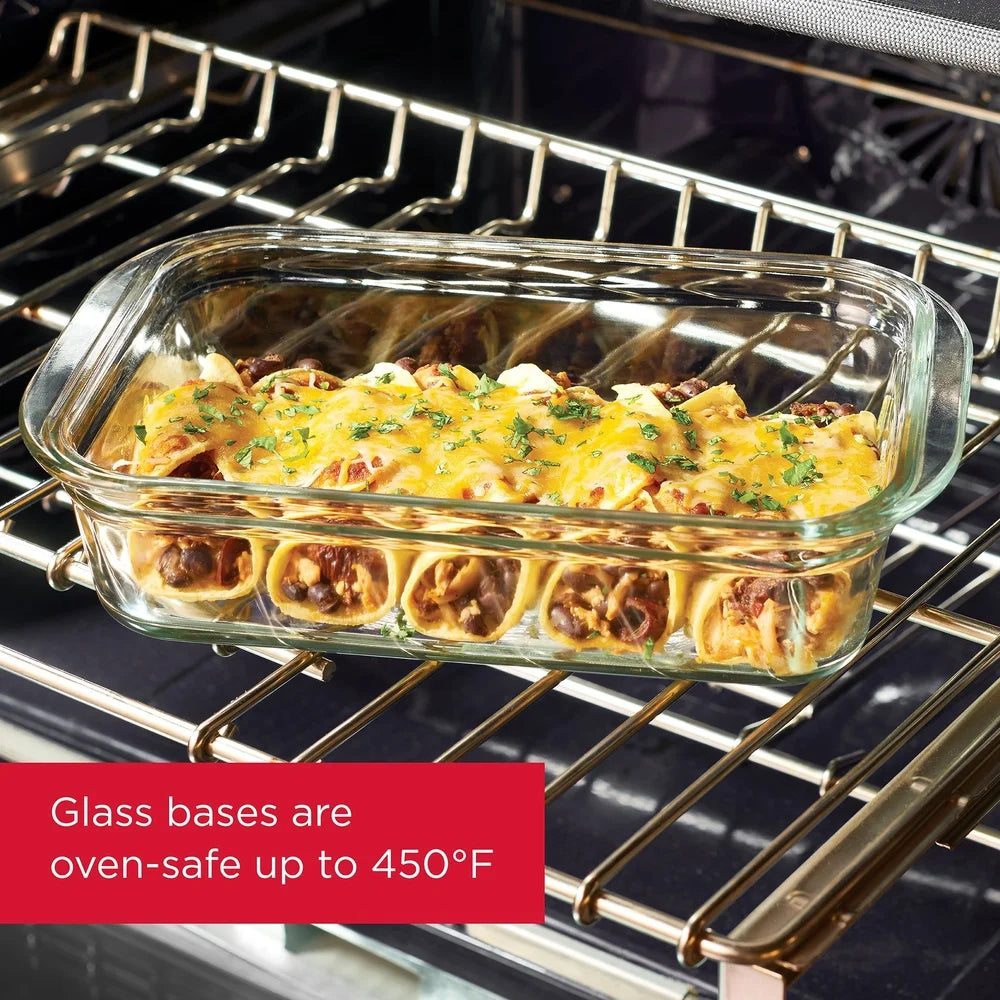 Airtight Leak-Proof Glass Food Storage Containers