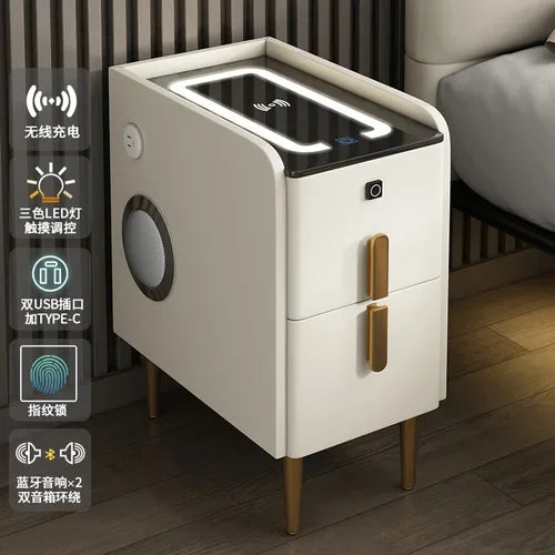 Modern Bedside Table Smart Dresser Created Luxury Vanity Desk