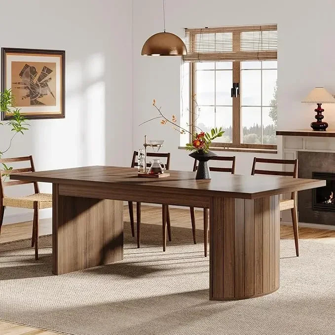 Extra Long Dining Table with Wooden Tabletop