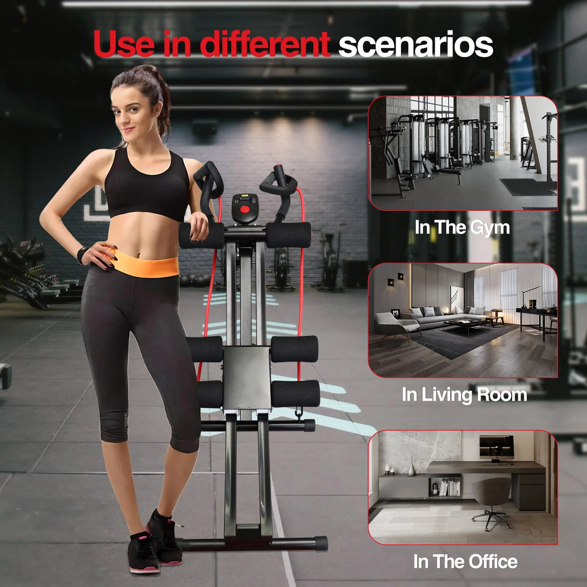 Foldable Ab Machine Ab Workout Equipment