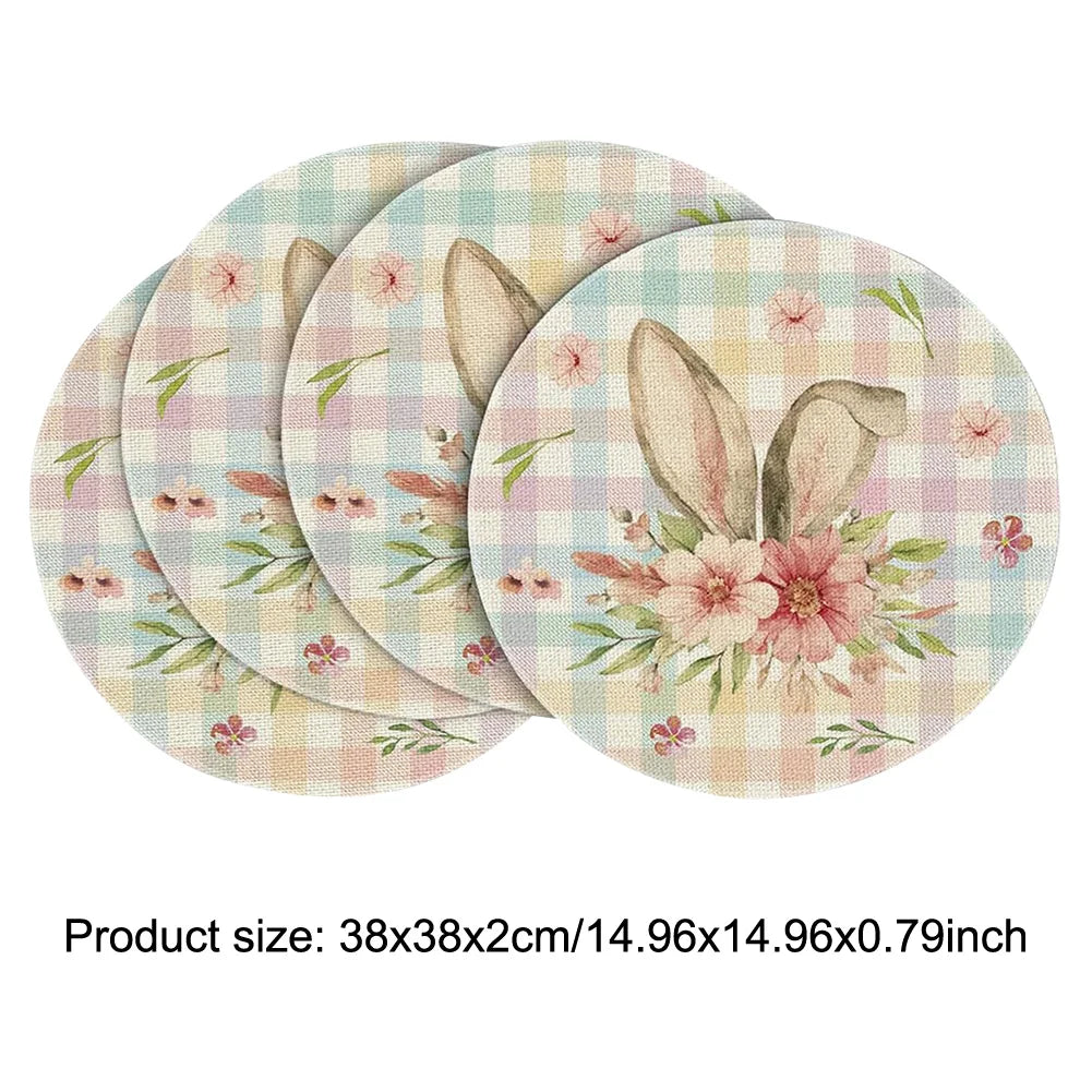 Dining Room Easter Round Placemats Linen