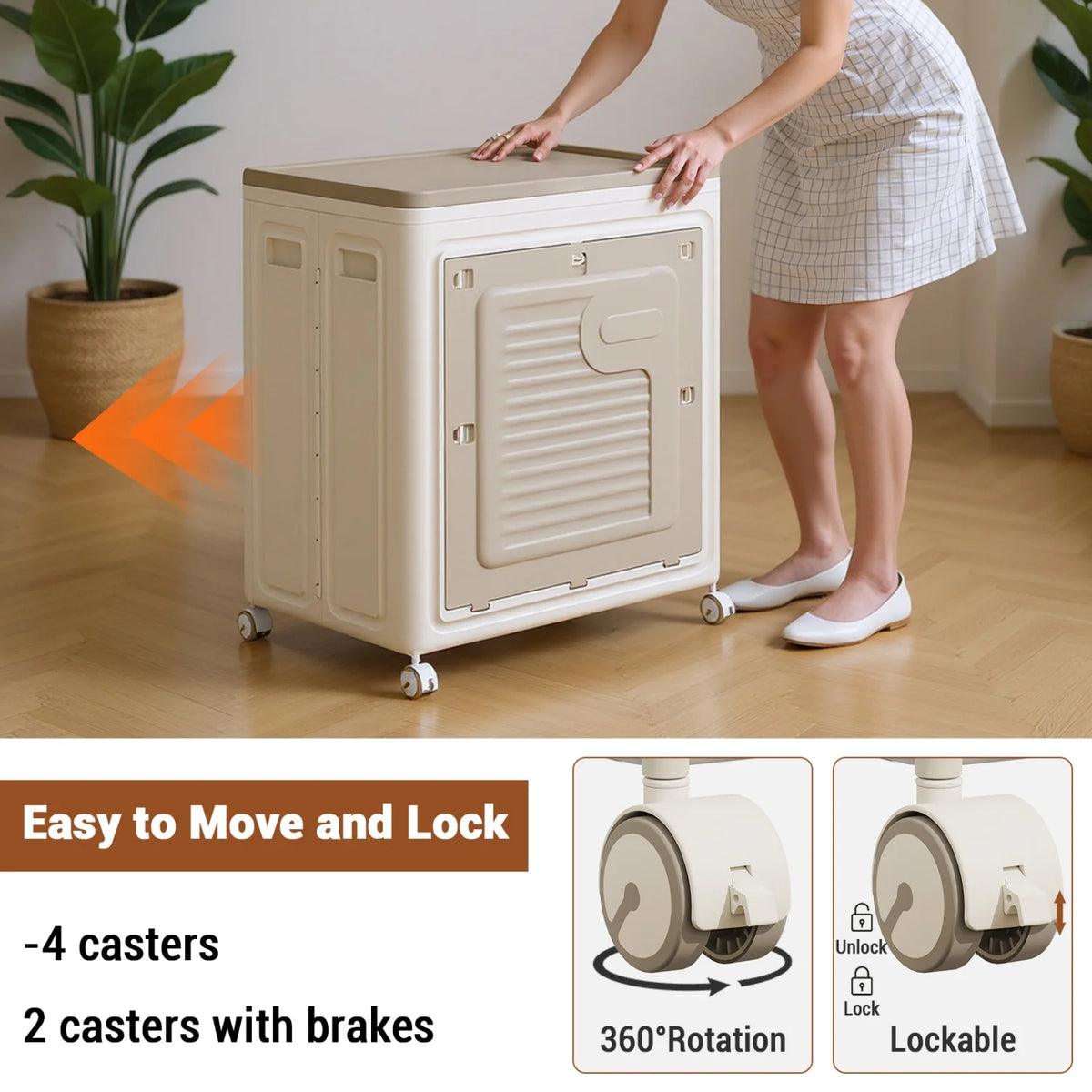Rolling Laundry Hamper Clothes Hamper