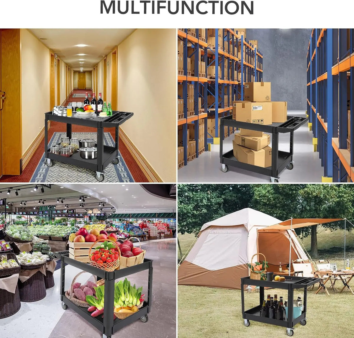 Heavy Duty Steel Utility Rolling Tool Cart