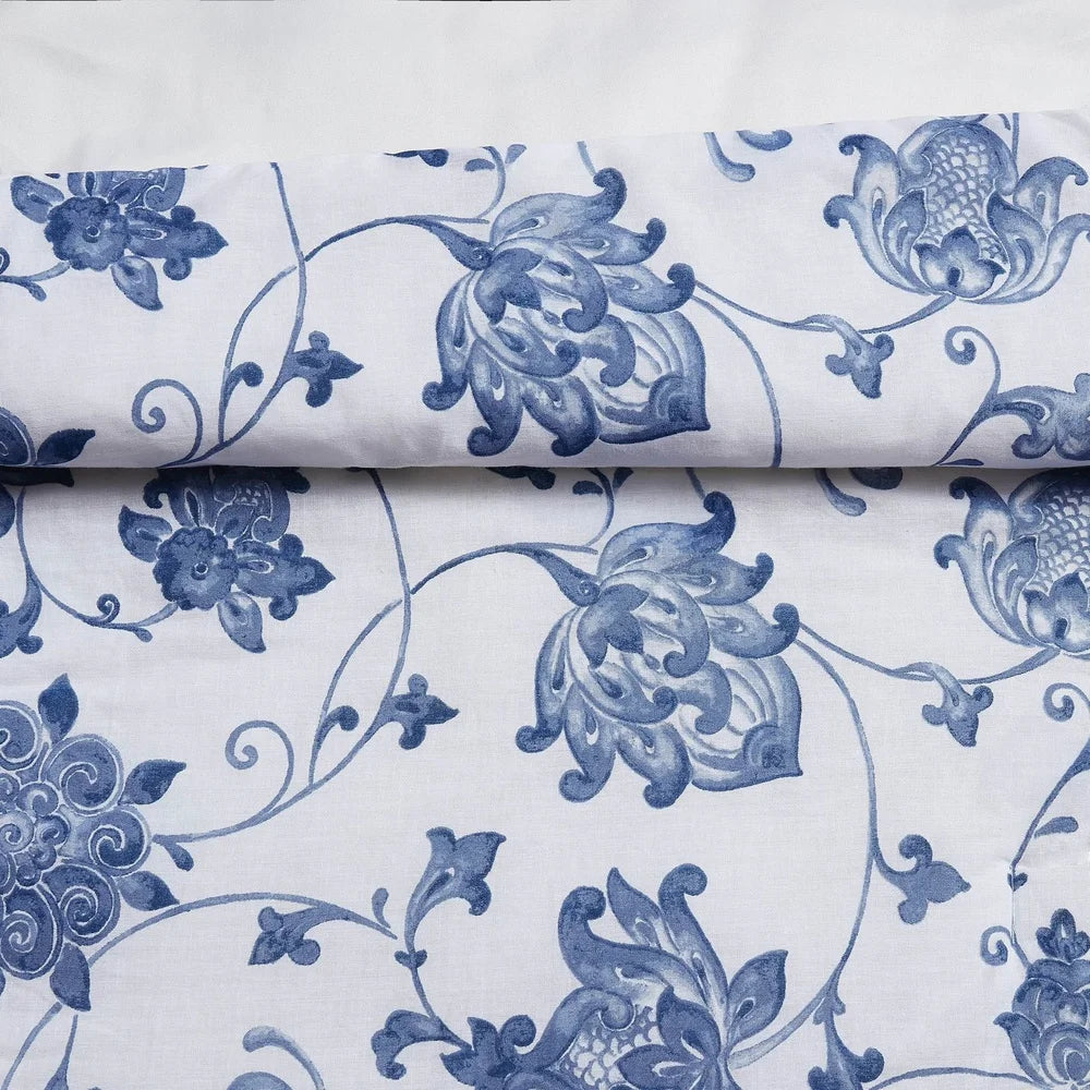 Blue Cotton Comforter Set