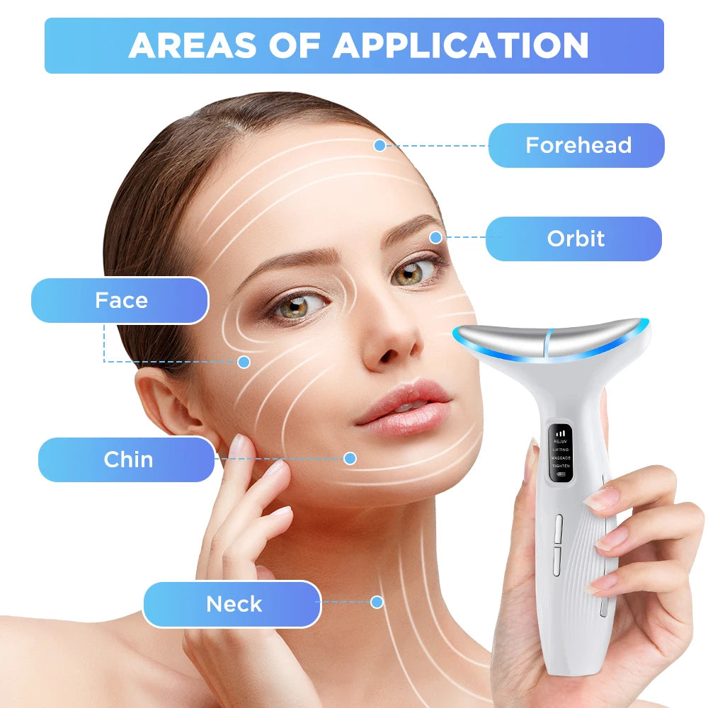 3 Massage Modes Micro-current Neck Beauty Device Face Lifting