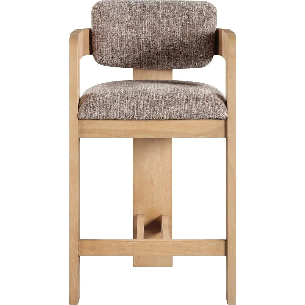 Art Decor Style Sacha Collection Stool with Solid Wood