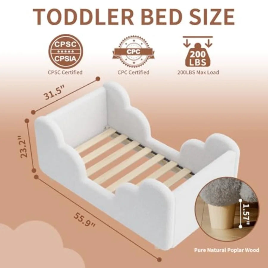 Upholstered Crib Size Bed