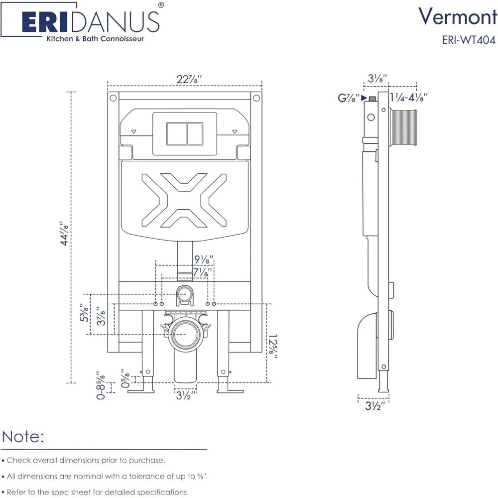 Eridanus Dual-Flush Wall-Mounted Toilet System