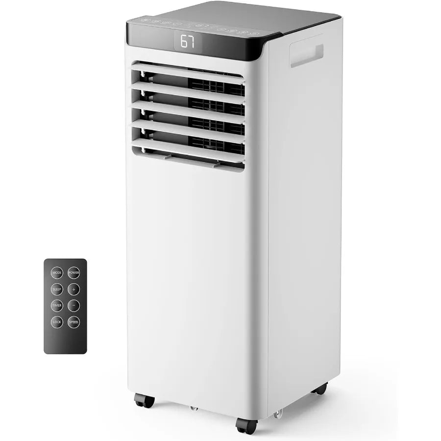 Portable Air Conditioners with Functionality Remote Control and Installation Kit