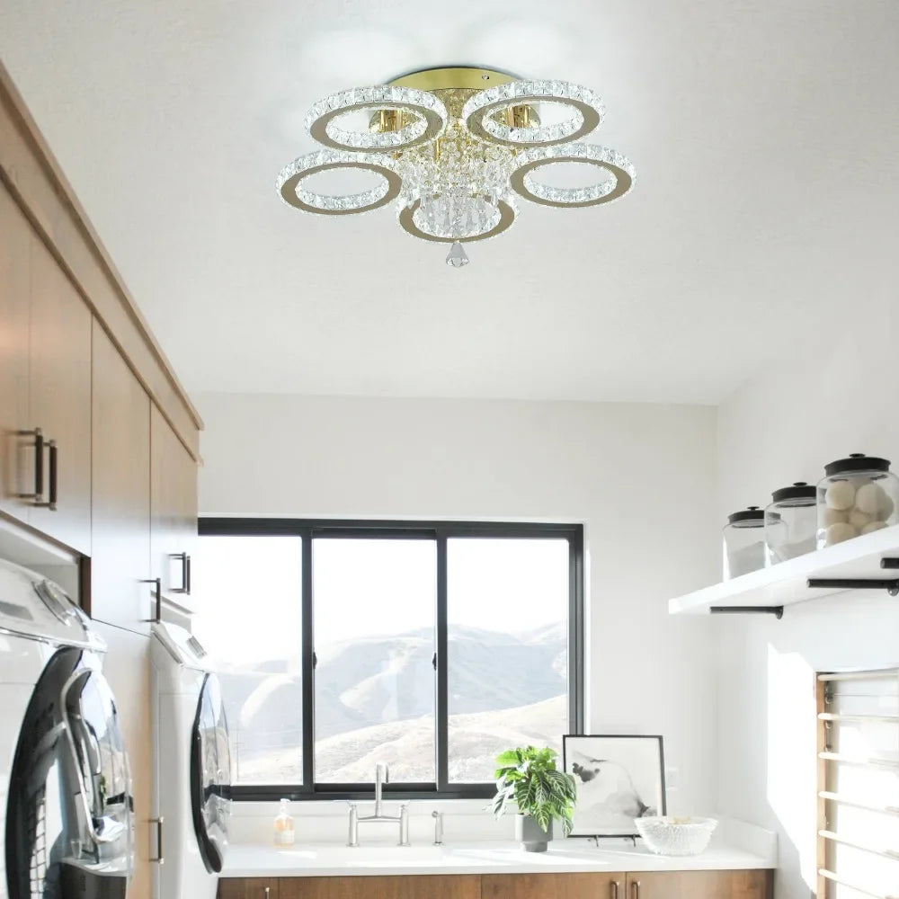 Modern Luxury Led Ceiling Light  Crystal Chandelier