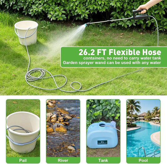 Battery Powered Garden Sprayer Telescopic Wand