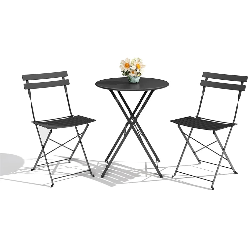 Folding Patio Chair Set With Table