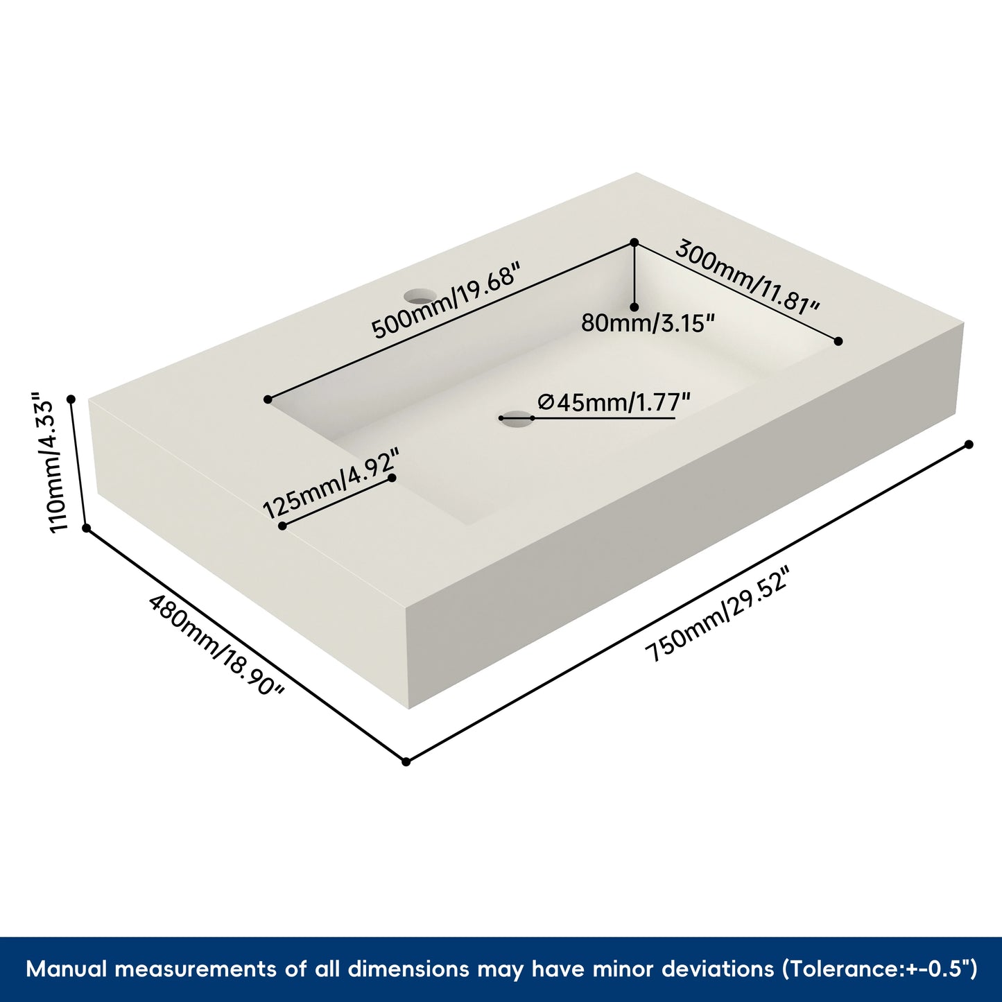 Wall Mounted Bathroom Sink