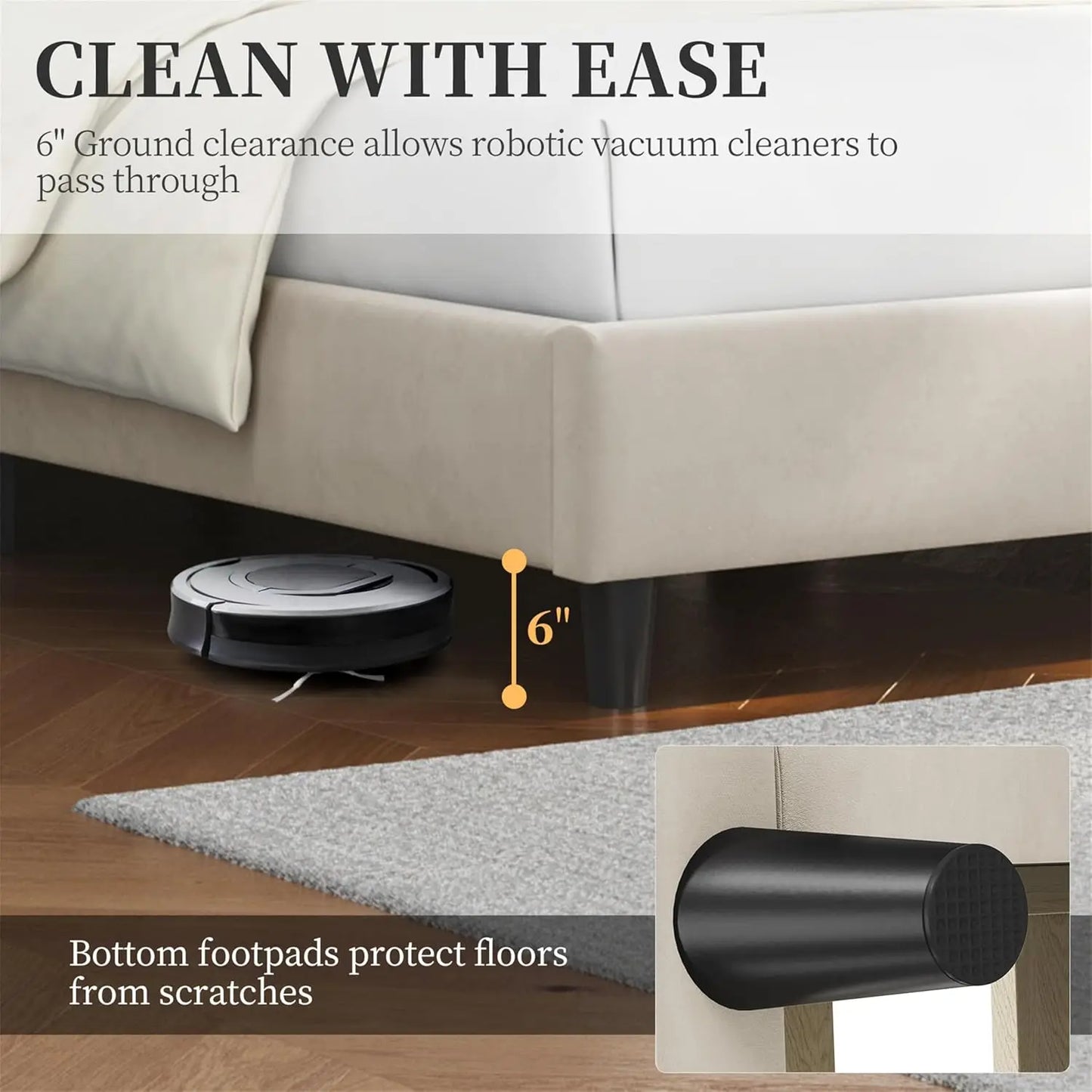 Bed Frame Upholstered Platform