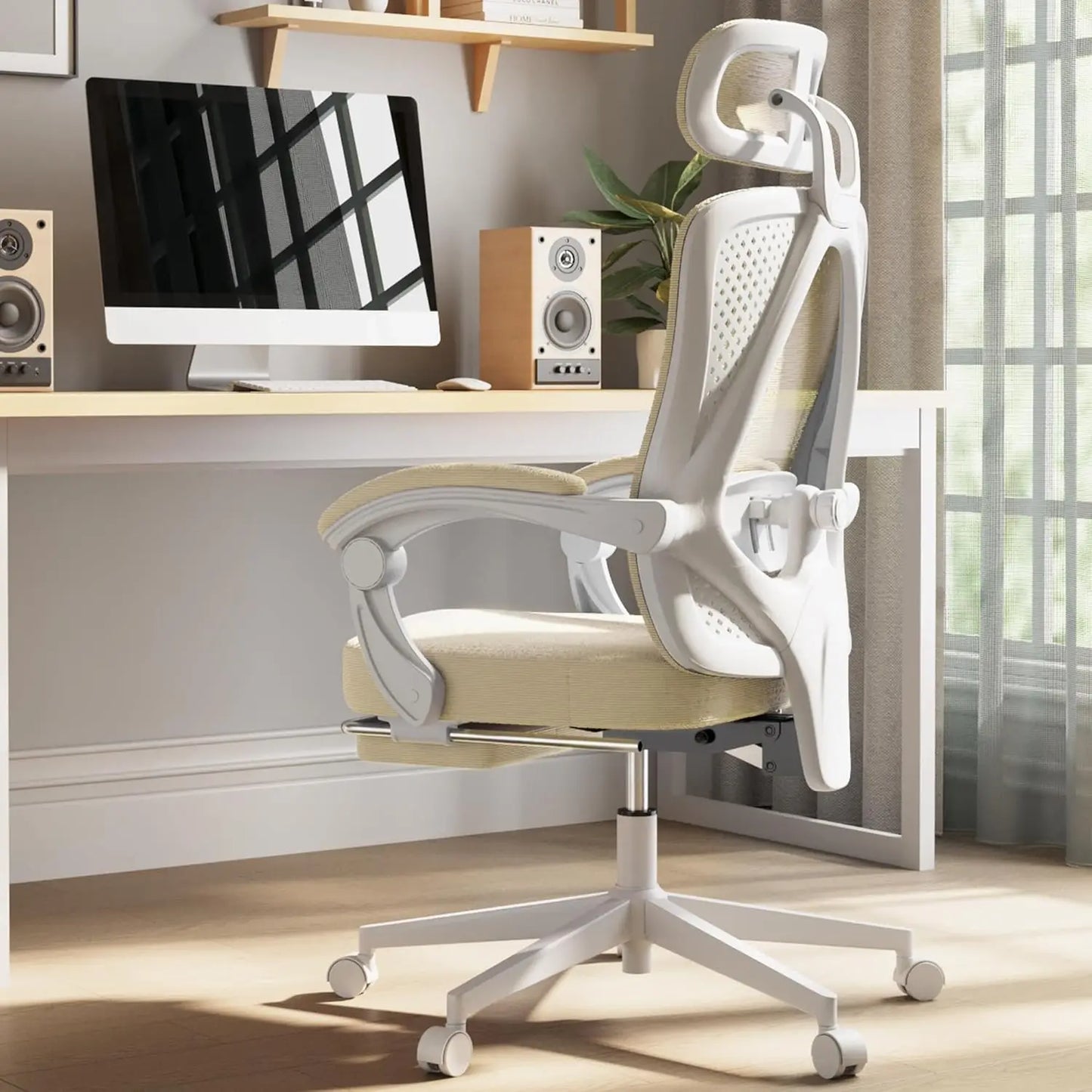 Ergonomic Office Chair with Lumbar Support and Headrest