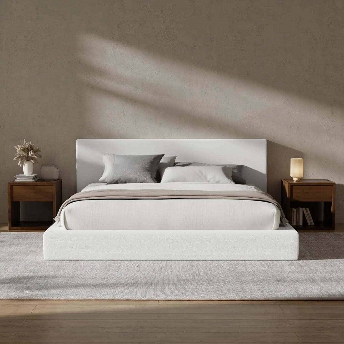 Foam Padded Platform Headboard No Box Spring