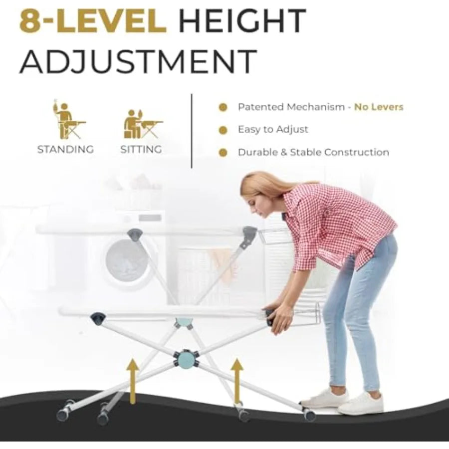 Torso-Shaped Ironing Board Full Size with Adjustable Height