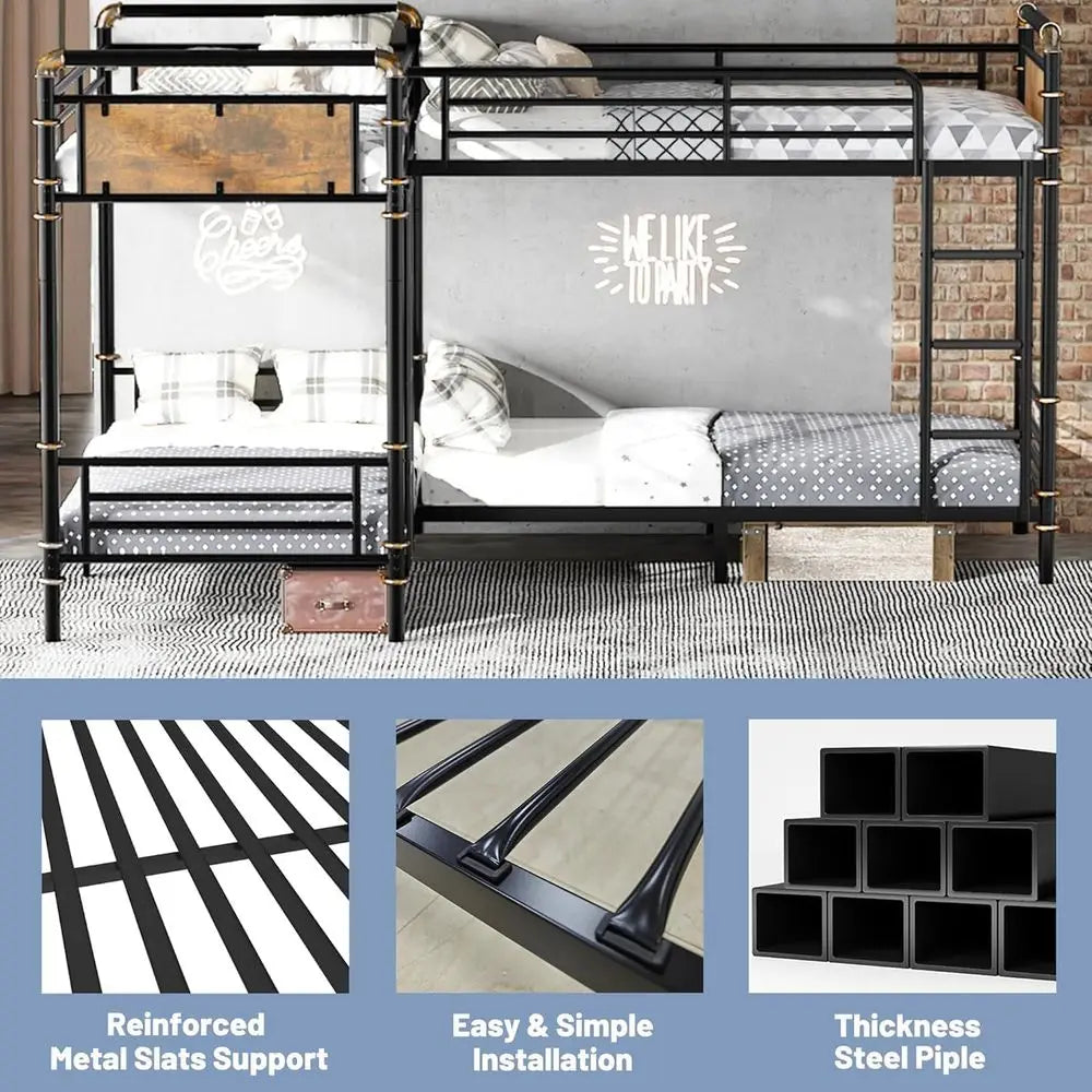 Sturdy Metal L-Shaped Frame with Comfortable Rungs