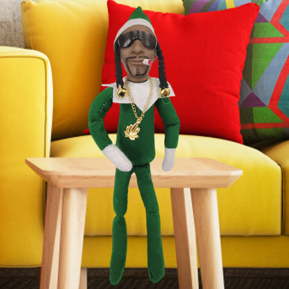 Christmas Elf Doll with Snoop on a Stoop Christmas Trees Decoration