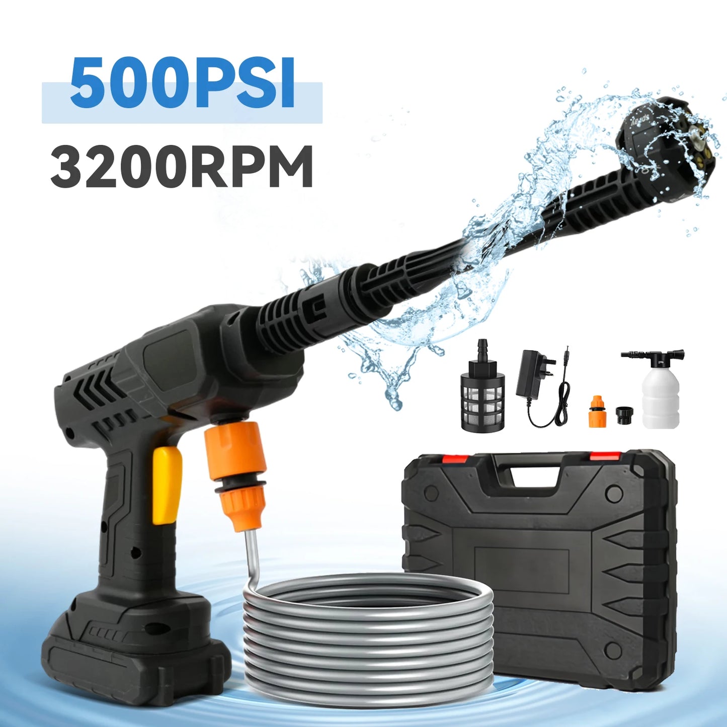 Cordless Pressure Washer Portable with Battery