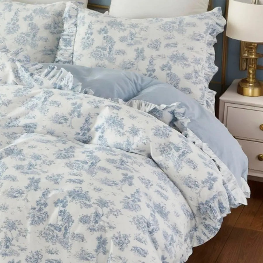 French Country Toile Duvet Cover Set
