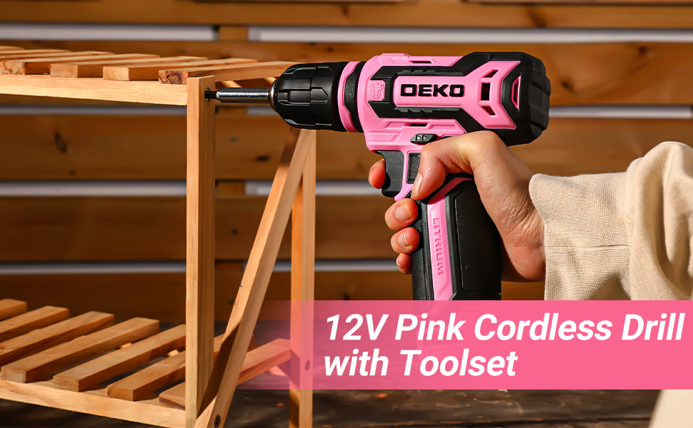 Mechanic Toolbox with Cordless Drill Hand Repair Tools Set