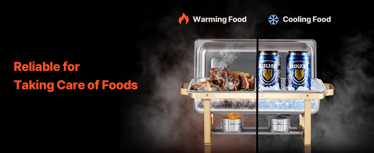 Stainless Steel Chafer with Catering Warmer Server