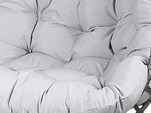 Double Hanging Egg Chair with Stand